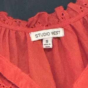 Studio West Red Blouse